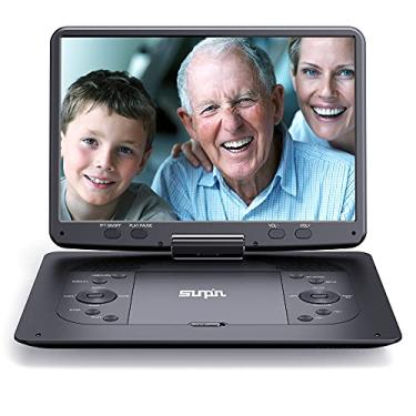 Imagem de SUNPIN 16.9''Portable DVD Player with 14.1''HD Large Screen, 5 Hours Rechargeable Battery, Kids DVD Players for Car Travel, USB/SD Card/Sync TV and Multiple Disc Formats, Black