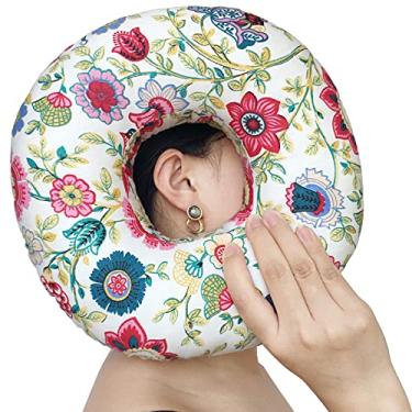 Imagem de BNRendles Almofadas de piercing de orelha para dormir de lado com orifício de orelha CNH almofadas de piercing suporte de cabeça alívio de dor de ouvido pressão de ouvido lateral dormindo protetor de