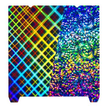 Imagem de IdeaFormer-3D Rainbow Gear PEW+Plaid PES Build Plate para Creality K1C/K1/SE/Ender 3 V3 SE/KE/Ender 3 S1/Pro/Ender 5 S1, Folha de efeito de aço de mola PEW PES flexível Plataforma removível 235x235mm