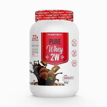 Imagem de Whey concentrado pure whey 2w puretech chocolate 900g
