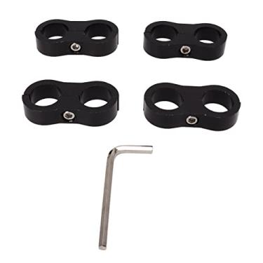 Imagem de Braçadeira do Separador de Mangueira 8AN, 4 Peças Braçadeira do Separador de Mangueira 8AN Braçadeira de Montagem Braçadeira de Montagem Adaptador de Montagem do Divisor para 1/2 Freio de óleo