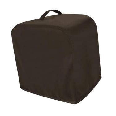 Imagem de Bothyi Capa protetora para máquina de gelo, escudo, tecido Oxford resistente, à prova de poeira, capa protetora para máquina de gelo para casa, garagem e, Marrom