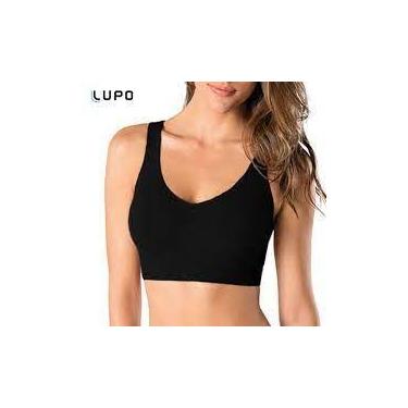 Imagem de Top Lupo em microfibra sem costura alongado - 47180, Chocolate, M