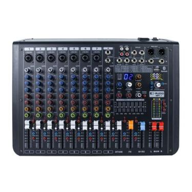 Imagem de Mesa de som k-audio 8 canais 2 aux efeito mp 8.2 kadosh - KAUDIO