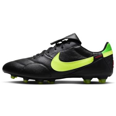 Imagem de Nike Chuteira masculina Premier III FG de cano baixo, Preto/Verde Strike/Crimson brilhante/Volt, 39