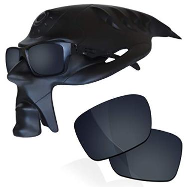 Imagem de RockShell Lentes polarizadas de substituição para óculos de sol Oakley Jupiter Squared OO9135/Jupiter Carbon OO9220 - preto metálico - lentes polarizadas