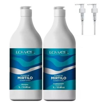 Imagem de Kit Extrato de Mirtilo Shampoo + Condiconador 1 Litro - Lowell