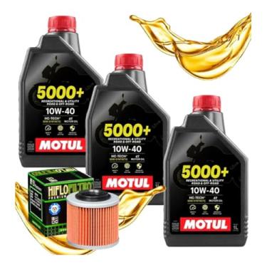 Imagem de Kit Troca Óleo 5000+ 10w40 3L + Filtro De Óleo HIFLO F650