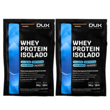 Imagem de 2x Sache Whey Protein Isolado Dux Cookies 30g, Cookies