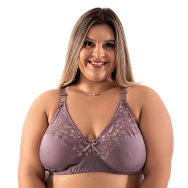 Imagem de Sutiã Plus Size Reforçado Sem Bojo Sutian Básico Microfibra Lingerie F