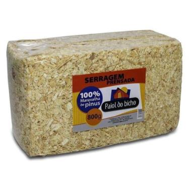 Imagem de Maravalha Serragem Prensada Hamster Roedores Paiol 800g - PAIOL DO BIC