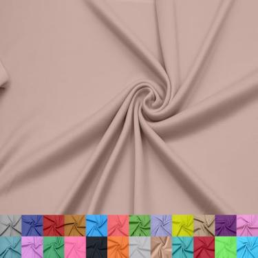 Imagem de Forro interloque 100% poliéster de 152 cm de largura – tecido de malha leve elástico bidirecional da The Yard para vestuário, maternidade, decorações de festa, cortinas, artesanato e bricolage