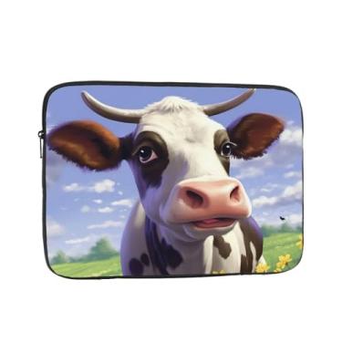 Imagem de Capa protetora para laptop de vaca fofa para laptop, capa protetora para notebook de 10 polegadas