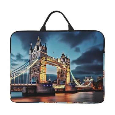 Imagem de Capa para laptop, ponte da torre em Londres, bolsa para laptop, capa protetora para notebook de 14 polegadas