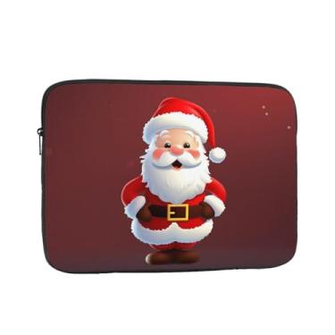 Imagem de Capa para laptop, linda bolsa de Papai Noel para laptop, capa protetora para notebook de 15 polegadas