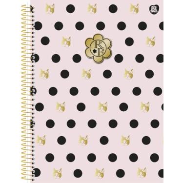 Imagem de Caderno Universitário Animativa, 10 matérias, 160 folhas, Capa Dura - Hot Stamping, Rebecca Bonbon, Pacote com 4