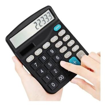 Imagem de Calculadora Mesa Comércio Loja Escritório Display 12 Dígitos Cor Preto