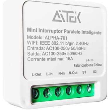 Imagem de Mini Interruptor De Luz Inteligente 16a Wifi Disjuntor De Controle Remoto, Alexa, Google Home, Smart Home