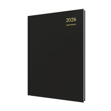 Imagem de Collins - Essencial - Agenda anual de 12 meses 2026, diário a página com agenda de compromissos de meia hora, capa dura A4 - Preto (ESSA41A.99-26)