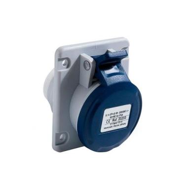 Imagem de Tomada de Embutir Industrial 32A IP44 - 2P+T 6HR REF.23233 - Famatel