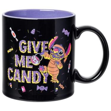 Imagem de Silver Buffalo Caneca de cerâmica Lilo and Stitch Halloween Give Me Candy Glitter 590 ml