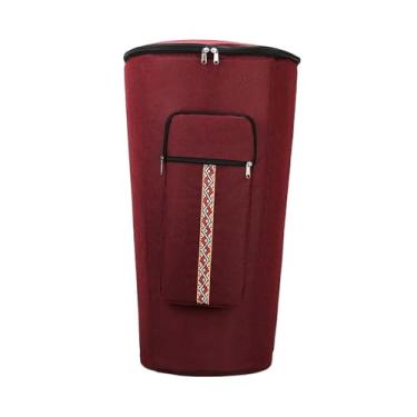 Imagem de Amagogo Bolsa para Djembe, Acessório para Instrumento Musical, Estojo para Transporte de Bateria Africana, Bolsa para Show de Bateria Africana, Red 12 Inch