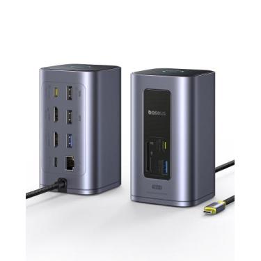 Imagem de Estação de acoplamento Baseus Nomos Win Air (12 em 1) Dual 4K HDMI