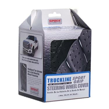Imagem de Superior 58-0470B Truckline Sport Grip Capa de volante preta