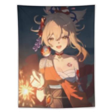 Imagem de LIEGBMEU Sexy Bikini Hot Anime Girl Tapeçaria 152.4 cm x 203.2 cm Interior Exterior Wall Quilt Art Decoração de Tapeçaria Caprichosa, AF296