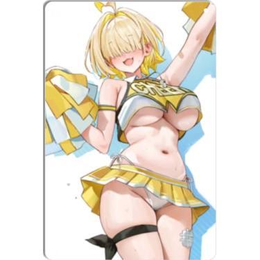 Imagem de DKLOWK Bikini Sexy Anime Girl Hot Metal Poster Placa de Decoração de Parede para Casa Bar Clube Quarto Banheiro Homem Caverna Otaku 30,5 x 40,6 cm