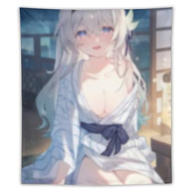 Imagem de LIEGBMEU Sexy Bikini Hot Anime Girl Tapeçaria 127.0 cmx152.4 cm Interior Exterior Wall Quilt Art Decoração de Tapeçaria Caprichosa, AF142