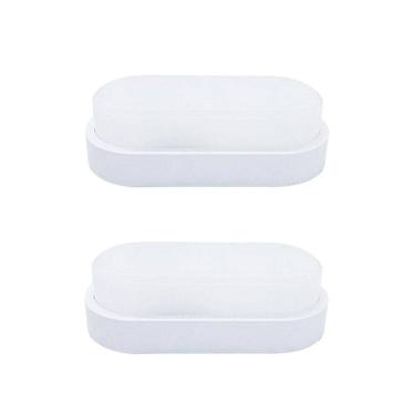 Imagem de Kit 2 Arandela Branca Externa Tartaruga Led Ip65 3000K Ace60