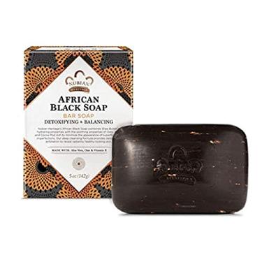 Imagem de Nubian Heritage Sabonete em barra preto africano com aveia e aloe vera, 142 g