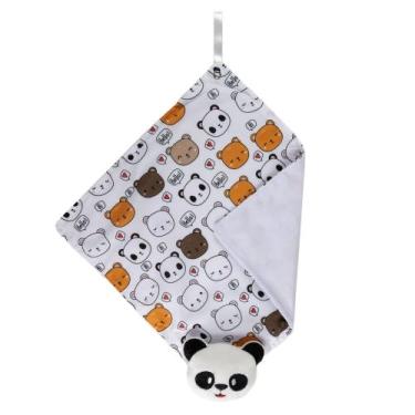 Imagem de Naninha De Bebê Com Prendedor De Chupeta Bichinho De Pelúcia - João e 