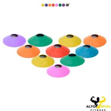 Imagem de Kit com 10 Chapéus chinês Para Treinamento Funcional Agilidade - alto 