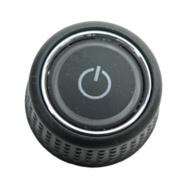 Imagem de NITAGO Botão de exibição de rádio, acabamento de tela, console dianteiro de carro, botão de volume de rádio, acessório para golfe, Esquerda