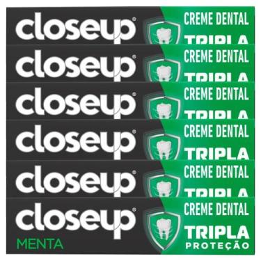 Imagem de Kit Creme Dental Close Up Triple Menta 70g - 6 Unidades - Close-Up
