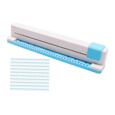 Imagem de KiBcsLic Furador de 30 furos para papel A4, prático, manual, para documentos domésticos, scrapbook, notebook resistente