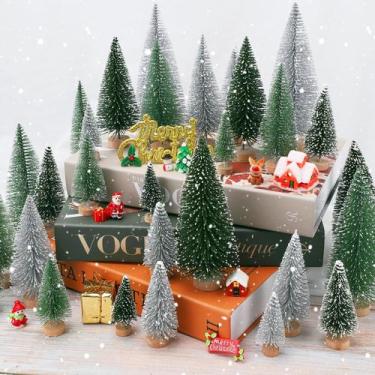 Imagem de Decoração de árvore de Natal Ayieyill Mini 30 unidades com base de mad