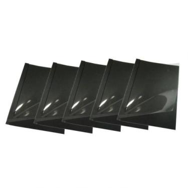 Imagem de Kit 5 Capas Encadernação Térmica Até 60 Folhas A4 Preta - IBACEMIL