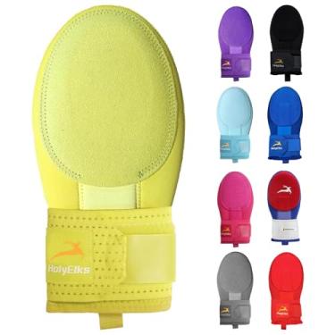 Imagem de Luva deslizante, luva deslizante de beisebol juvenil, luvas deslizantes de proteção de base, equipamentos de proteção de beisebol (amarelo, jovem)