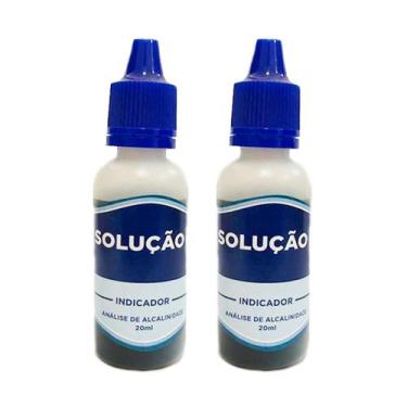 Imagem de Kit 2x Reagente Medição Teste Alcanalidade de Piscina - Indicador - Aq