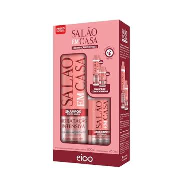 Imagem de Eico Kit Salão em Casa Hidratação Intensiva Shampoo 800ml + Condicionador 450ml