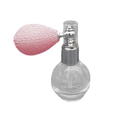Imagem de KiBcsLic Atomizador de perfume spray 12ml vazio bico antientupimento viagem amigável pequeno salão de beleza difusor de óleo essencial silicone e vidro, Rosa