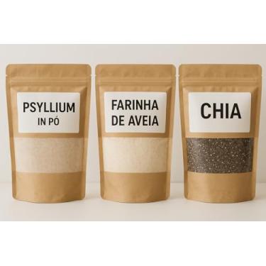 Imagem de Psyllium, Farinha de Aveia e Chia (farinha da felicidade)