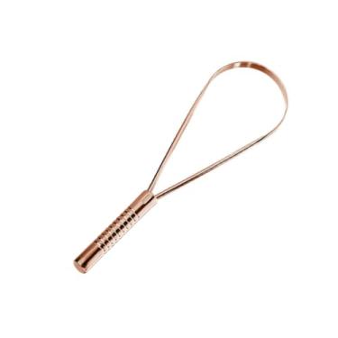 Imagem de Raspador de Lingua Cobre, Seguro para Adultos e CriançAs, Limpeza Oral, Esterilizador de LíNgua