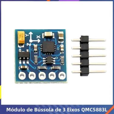 Imagem de Módulo Sensor Magnetômetro De Eixo Triplo HMC5883L 3V-5V Para Arduino 