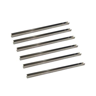 Imagem de Trilho Suporte Para Churrasqueira Perfil U 40cm 6 peças Aço Inox