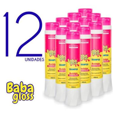 Imagem de kIT Shampoo Baba Gloss 400ml 12 Unds - Begônia Gold