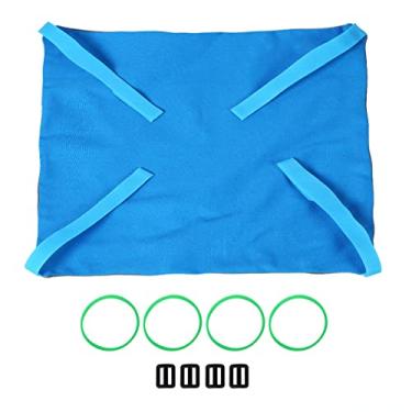 Imagem de Cama de rede para gatos, 2 lados, macia sob a cadeira, redes de mesa, à prova d'água, quente, para gatos, gatos, gatos, furões, coelhos, outros animais pequenos (azul, cinza, G)